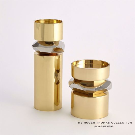 Picture of ROMANO BRASS CANDLE HOLDERS