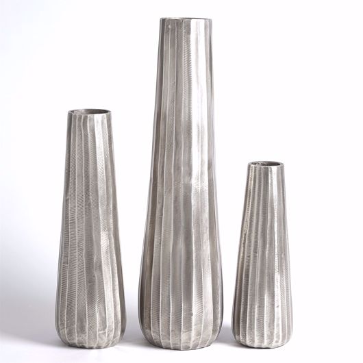 Picture of CHASED ROUND VASES-ANITUQE NICKEL