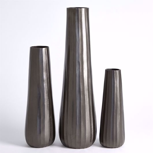 Picture of CHASED ROUND VASES-BLACK NICKEL