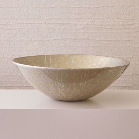 Picture of GRAND BOWL - CHAMPAGNE SILVER LEAF