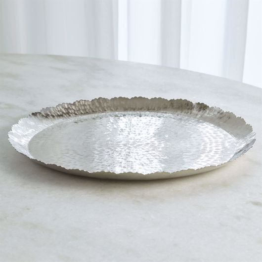 Picture of HAMMERED ROUND TRAY-NICKEL