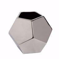 Picture of FACETED VASE-SILVER