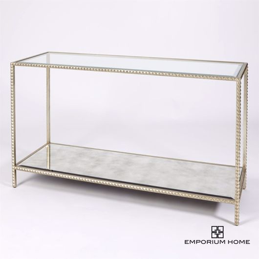 Picture of STUD CONSOLE TABLE-SILVER LEAF