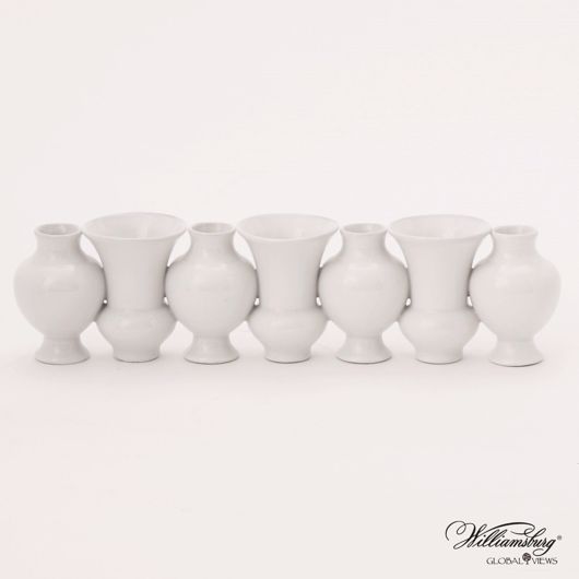 Picture of CHINOISE LINEAR BUD VASE-WHITE CRACKLE