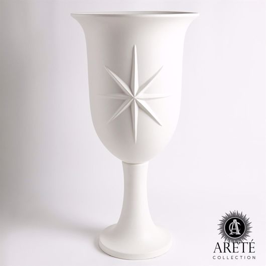 Picture of COMPASS ROSE URN-MATTE WHITE