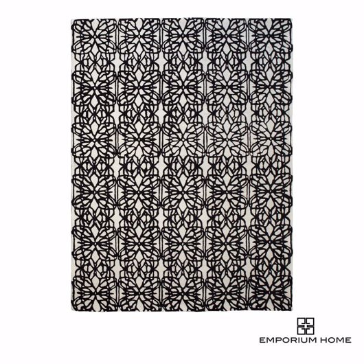 Picture of MINI MOTH RUG-IVORY/BLACK