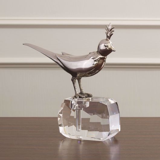 Picture of BIRD ON CRYSTAL ROCK-NICKEL