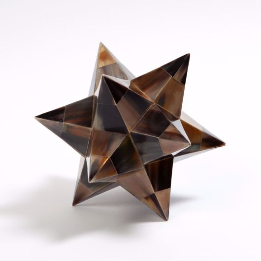 Picture of STELLATED DODECAHEDRON-BROWN HORN