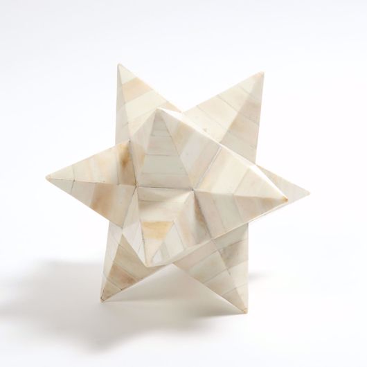 Picture of STELLATED DODECAHEDRON-WHITE BONE