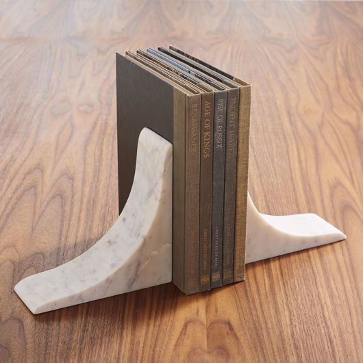 Picture of SLEEK BOOKENDS-WHITE