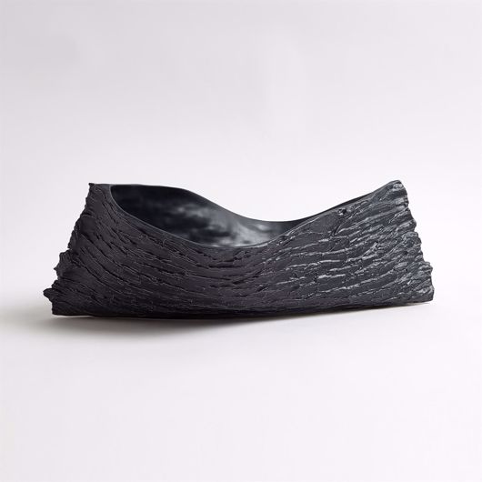 Picture of TWISTY JAPANESE CHERRY BOWL-MATTE BLACK