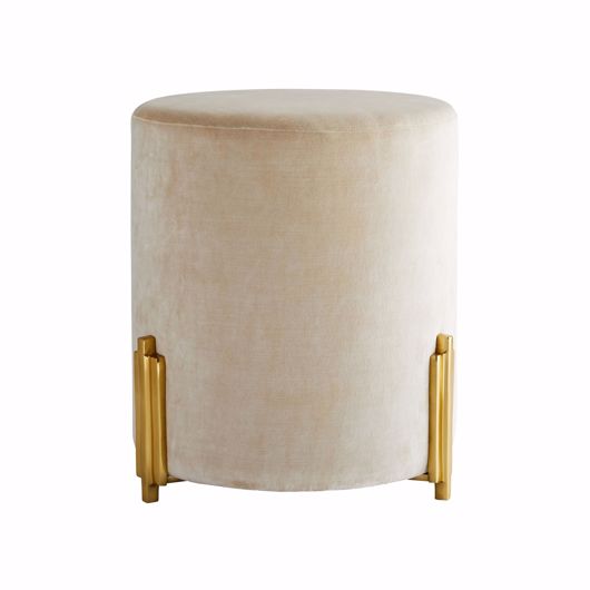 Picture of WARBY OTTOMAN STERLING VELVET