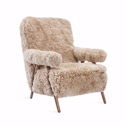 Picture of BARRETT LOUNGE CHAIR - MOREL TAUPE