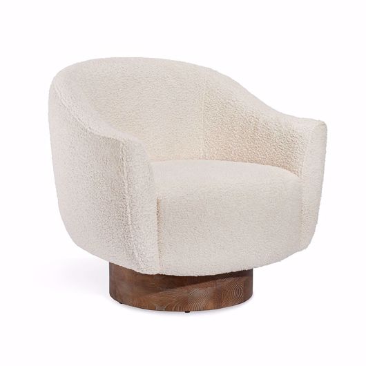 Picture of SIMONE SWIVEL CHAIR - SHEARLING