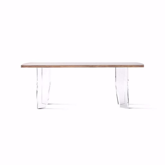 Picture of COVE 82" LIVE EDGE ACRYLIC BASE DINING TABLE