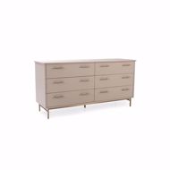 Picture of MUNRO 6-DRAWER LEATHER DRESSER