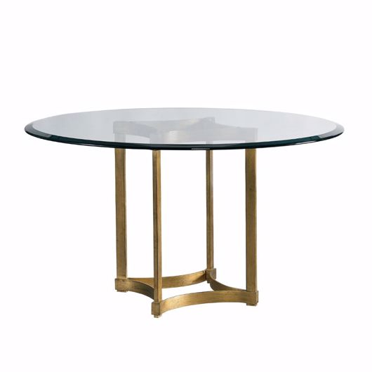 Picture of STELLA ROUND GLASS PEDESTAL DINING TABLE