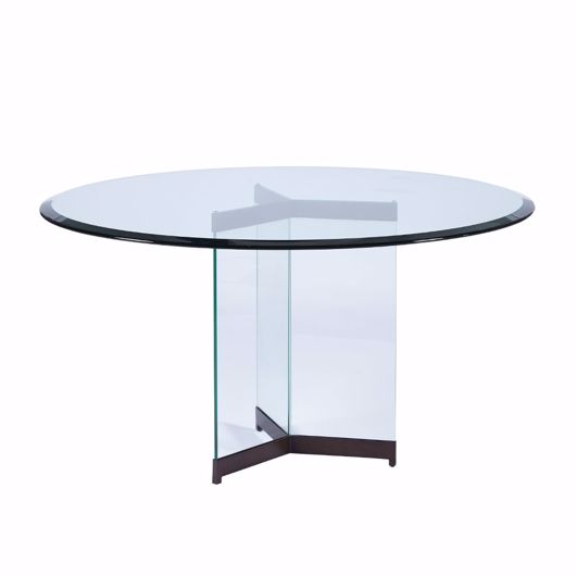 Picture of AVA ROUND GLASS PEDESTAL DINING TABLE