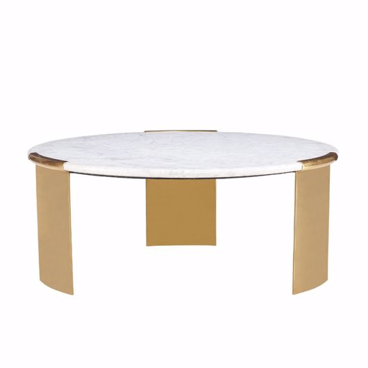 Picture of CHLOE LARGE MARBLE TOP COCKTAIL TABLE
