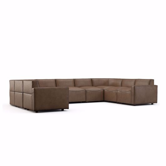 Picture of AUSTIN 9 PIECE LEATHER SECTIONAL